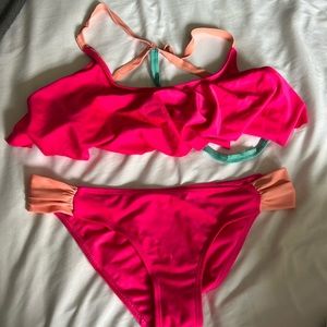 Bathing suit, pink. Size M
